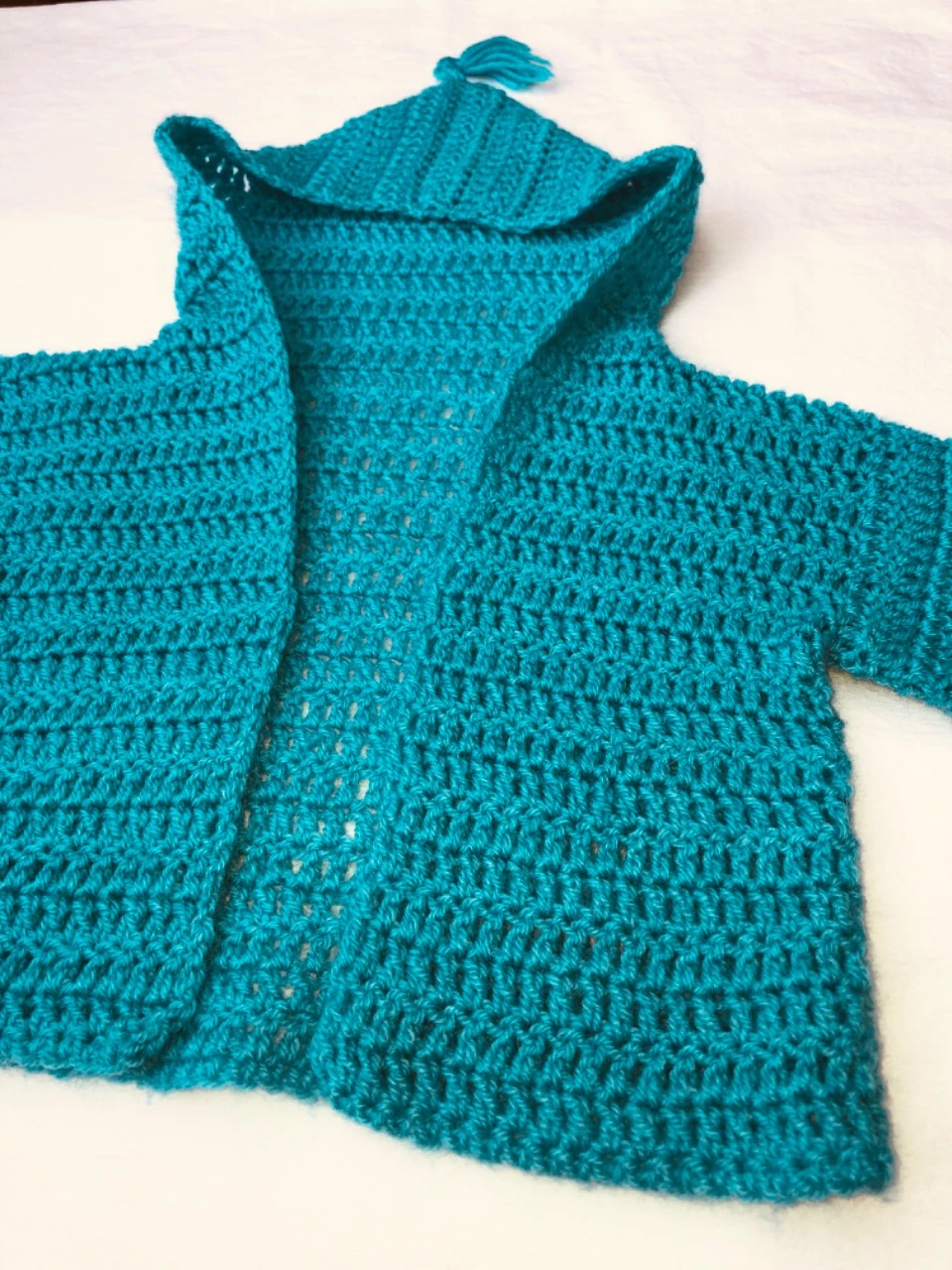 Gilet en crochet 9-12 mois